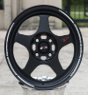 RS36-B-15X7.0, 4X100, CB73.1, ET+35, MATT BLACK+MILLING
